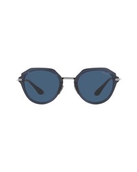 Prada Phantos 50mm Sunglasses In Blue Crystaldark Blue At Nordstrom