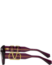 Valentino Garavani Purple Ii Cat Eye Framed Sunglasses