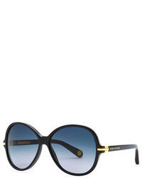 Marc Jacobs Round 503 Gradient Sunglasses Blackblue