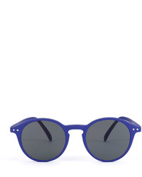 See Concept Shape D Round Sunglasses Navy