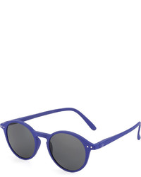 See Concept Shape D Round Sunglasses Navy