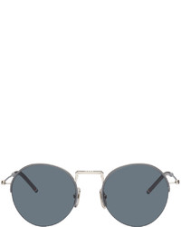 Thom Browne Silver Tb118 Hingeless Sunglasses