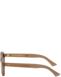 CUTLER AND GROSS Taupe Round 1384 Sunglasses