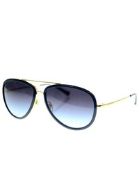 Tory Burch Sunglasses Ty 6025 Gold Navy 28611 Sz 58