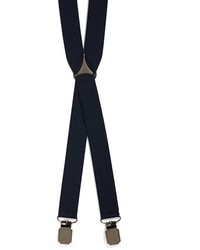 Topman Navy Skinny Suspenders