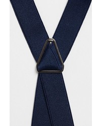 Topman Navy Suspenders