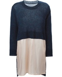 MM6 MAISON MARGIELA Contrasting Panel Sweater Dress