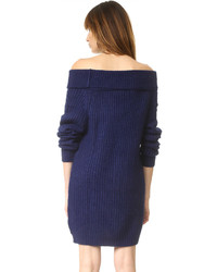 MLM Label Off Shoulder Sweater Dress