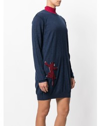 Sonia Rykiel Panther Detail Sweater Dress