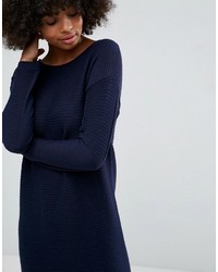 Asos Sweater Dress In Ripple Stitch