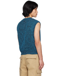Wooyoungmi Blue Crewneck Vest