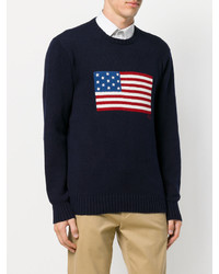 ralph lauren green flag sweater