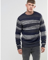 Bellfield Block Pattern Twist Knitted Sweater