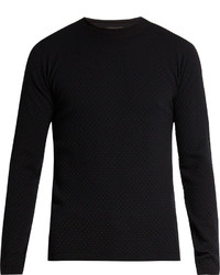 Giorgio Armani Circle Weave Wool Blend Sweater