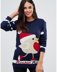 Club L Rockin Robin Holidays Sweater