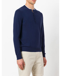 Malo Contrast Trim Sweater