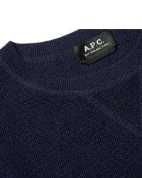 A.P.C. David Textured Wool And Cotton Blend Sweater