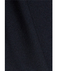 The Row Edal Lace Up Wool Blend Sweater Navy