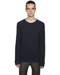 Etro Distressed Cotton Knit Sweater