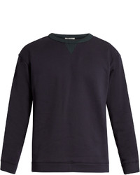 Acne Studios Field Bi Colour Cotton Jersey Sweatshirt