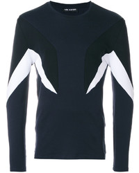 Neil Barrett Geometric Panelled Sweater