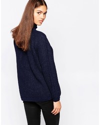 Minimum High Neck Ribbed Sweater