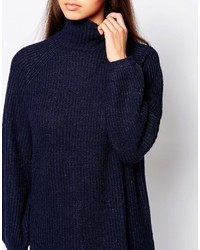 Minimum High Neck Ribbed Sweater