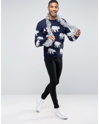 Asos Holidays Sweater With Polar Bears