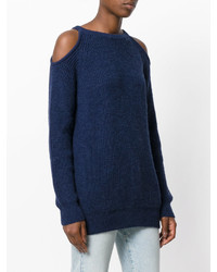 IRO Lineisy Cutout Shoulder Ribbed Sweater