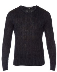 John Varvatos Linen And Cotton Blend Knit Sweater