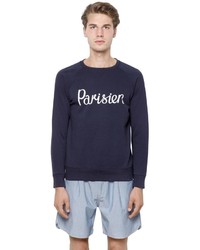 MAISON KITSUNÉ Parisien Print Cotton Sweatshirt