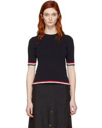 Thom Browne Navy Open Stitch Pullover