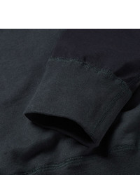 Alexander McQueen Panelled Loopback Cotton Jersey Sweatshirt