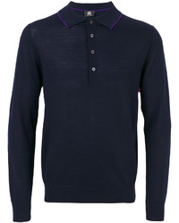 Paul Smith Ps By Buttoned Neck Slim Fit Jumper
