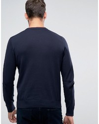Paul Smith Ps By Crew Knit Sweater In Navy
