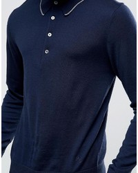 Paul Smith Ps By Sweater With All Over Ps In Navy