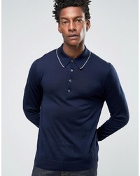 Paul Smith Ps By Sweater With All Over Ps In Navy