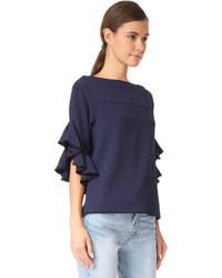 See by Chloe Ruffle Sleeve Pullover