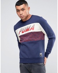 Puma Speed Font Crew Sweatshirt In Blue 57160108