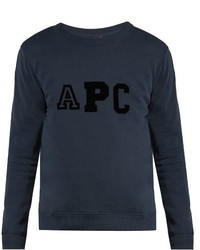 A.P.C. Sweat College Cotton Blend Sweatshirt