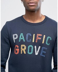 Pull&Bear Sweatshirt With Pacific Grove Slogan