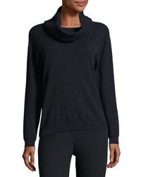 Escada Wool Cashmere Sweater With Removable Cowl Neck