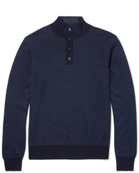 Hackett Wool Silk And Cashmere Blend Sweater