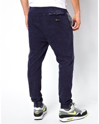 Afends Cuffed Joggers In Acid Wash Slim Fit