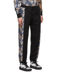 VERSACE JEANS COUTURE Black Tapestry Couture Lounge Pants