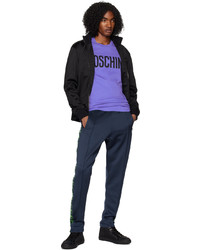 Moschino Blue Double Question Mark Track Pants