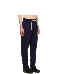 Maison Margiela Blue French Terry Stereotype Lounge Pants
