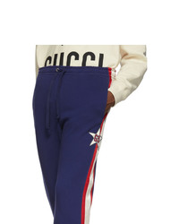 Gucci Blue G Striped Lounge Pants