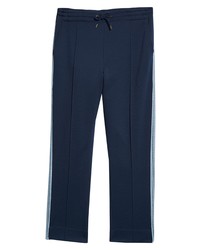 Nicholas Daley Center Pleat Track Pants In Navy Jacquard At Nordstrom