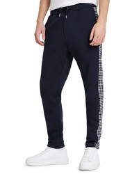 River Island Houndstooth Panel Slim Fit Joggers